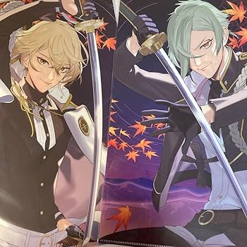 Amazon.co.jp: 刀剣乱舞 髭切 膝丸 描き下ろしクリアファイル 2点